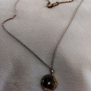 Michael Kors Gold-Tone Circle Pendant Necklace